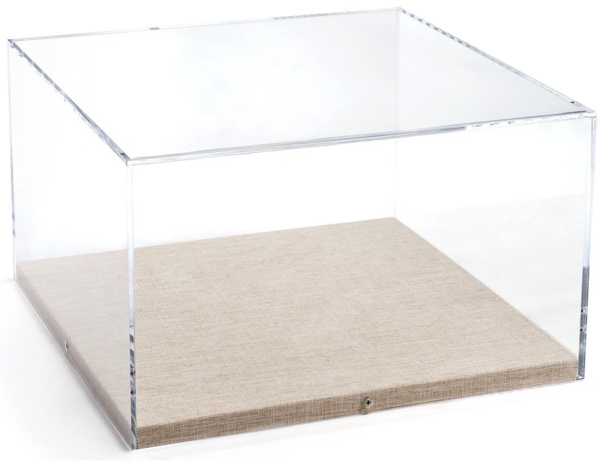 Box Acrylic Clear with Black base Personalised Presentation Display Case 