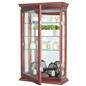 Wood curio cabinet with left hinge 