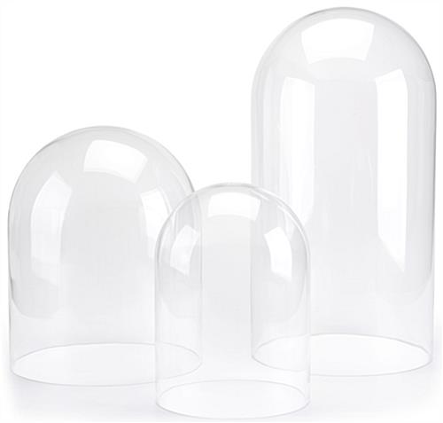 Lightweight glass dome cover with modern minimal design 