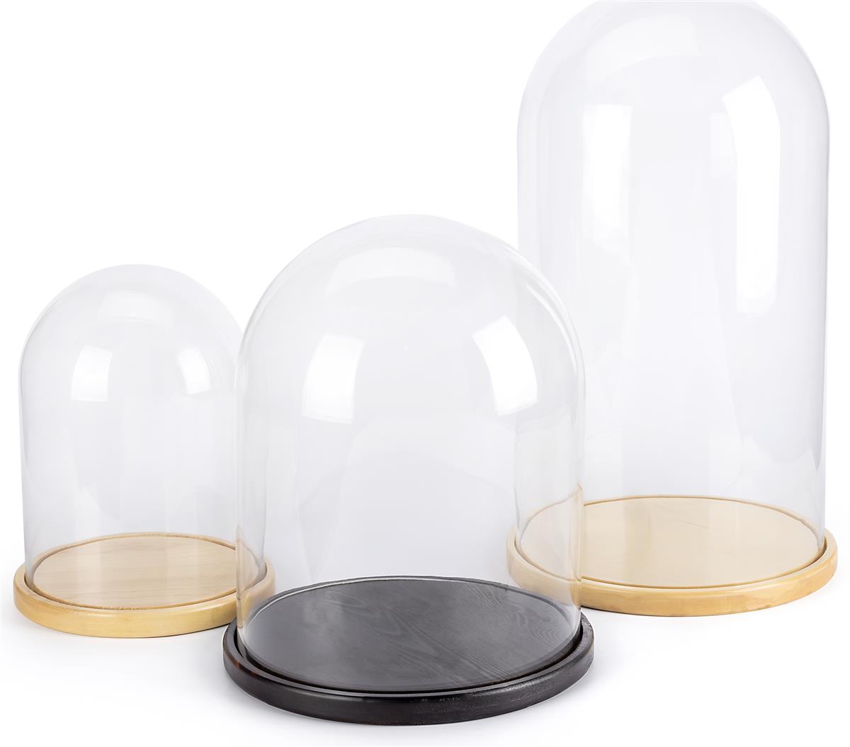 Glass Domes With Bases Available In 3 Sizes And 2 Wood Finishes   Dcgdomes Base.rw Zoom 