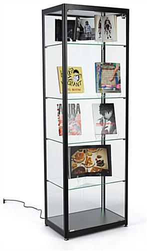 Curio Case - Acrylic Rotating Shelved Display Case with Lock, Curio Display  Cases