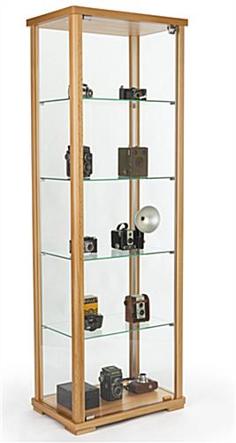 tempered glass curio cabinet display