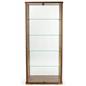 Contemporary  4-shelf glass curio cabinet