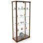 tempered 4-shelf glass curio cabinet