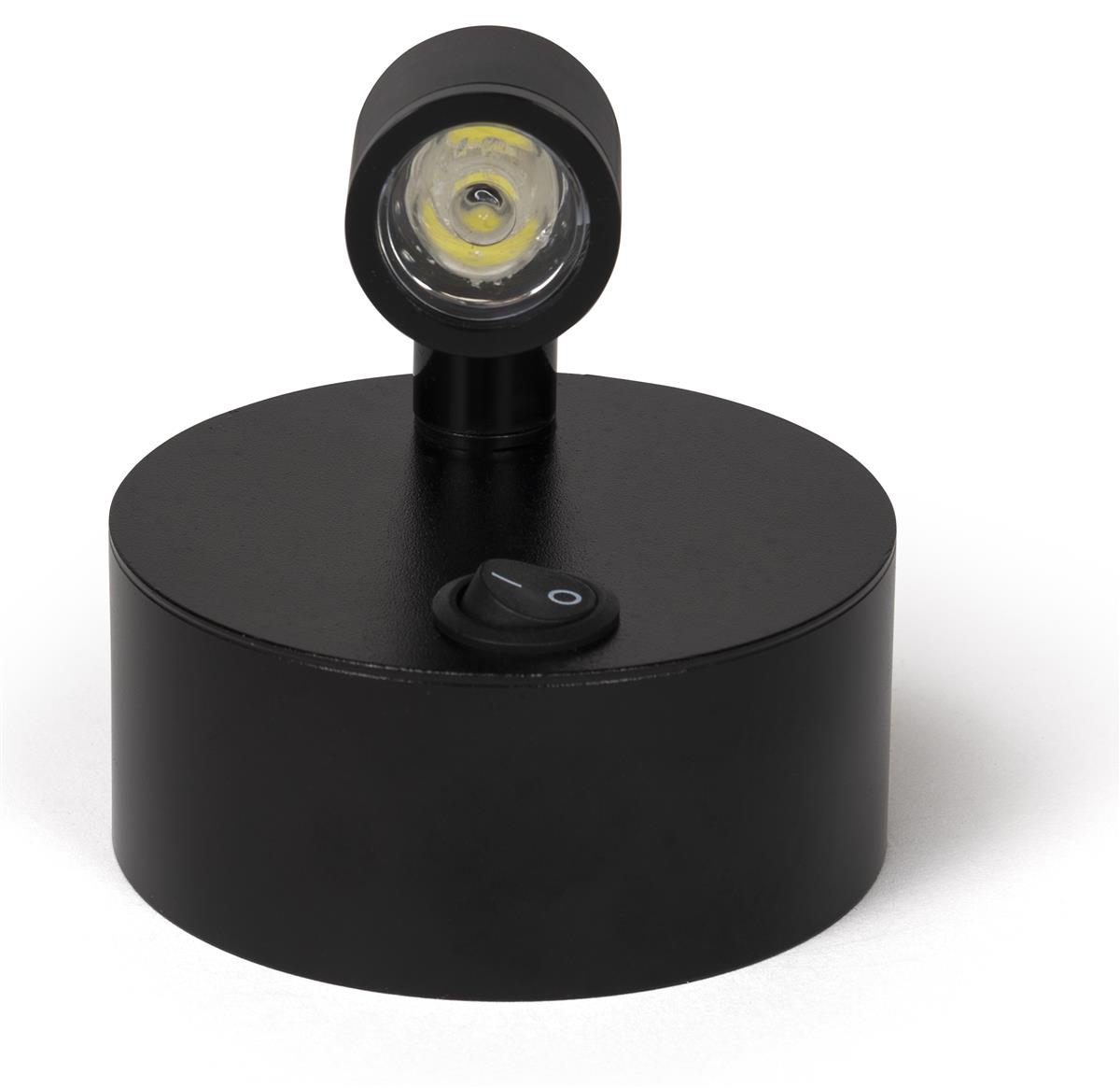 Display Case Spotlights 4 Sizes, Set of Two in Black or Silver