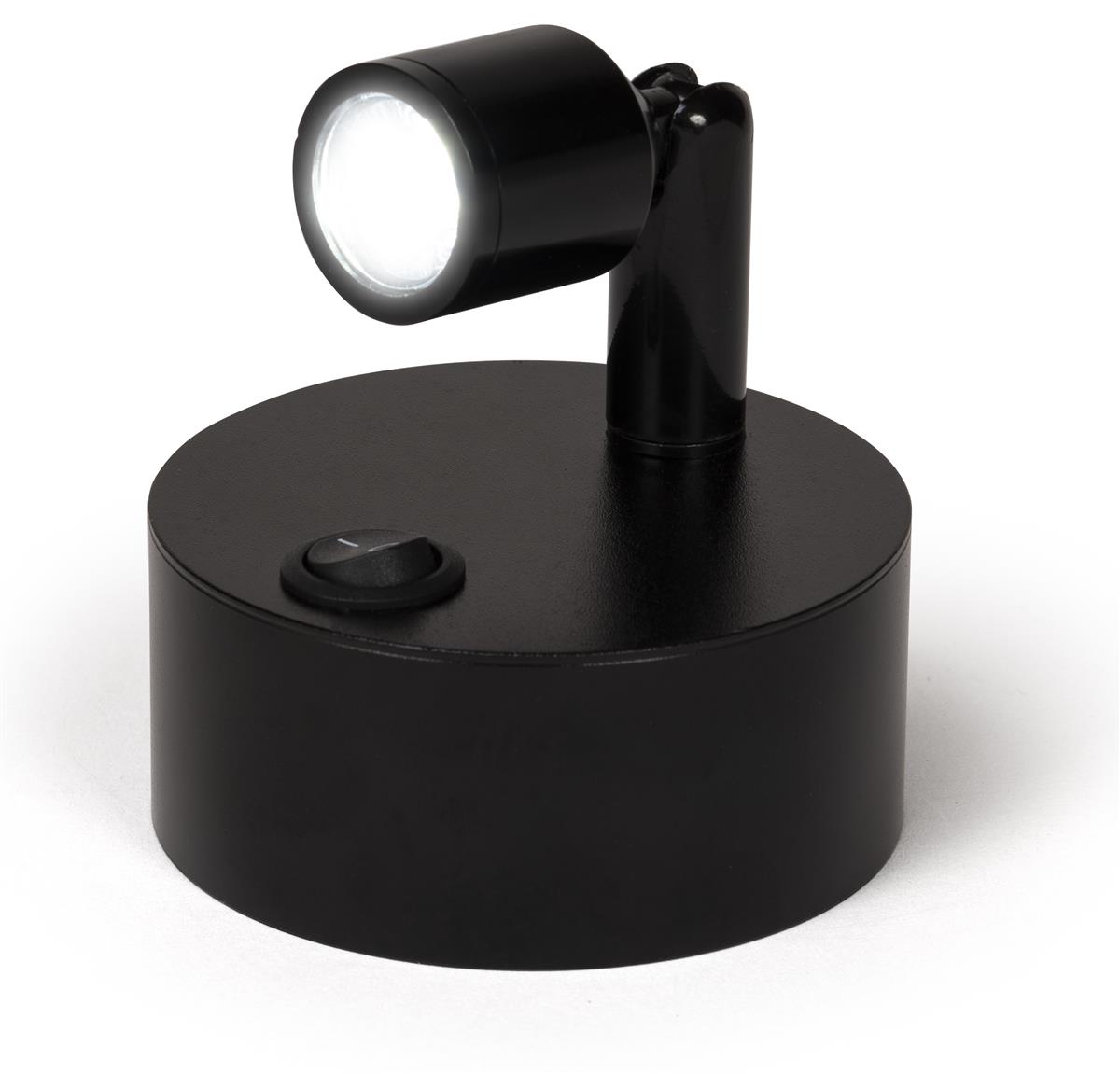 Display Case Spotlights 4 Sizes, Set of Two in Black or Silver