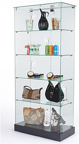 Display case spotlights are easily portable 