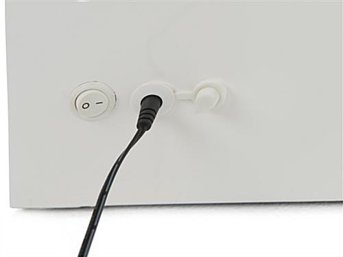 LED countertop museum case with on and off power switch 