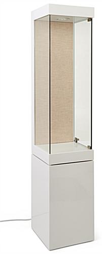 13.7 inch x 68.8 inch illuminated museum display case