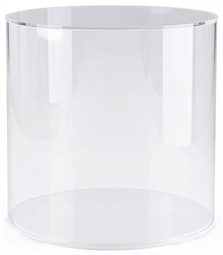 12" diameter DCR series product display base with grooved edge