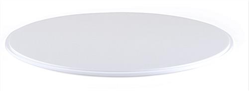 DCR series 16" white round acrylic showcase base with 0.5" thickness