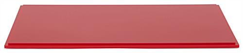 16" red plastic DCS series model display case base with indent along base