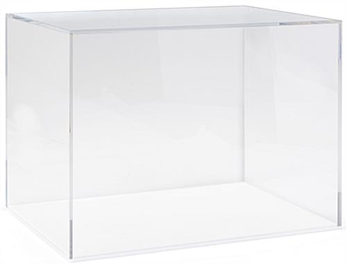 Acrylic Helmet Display Box | Clear Cube Lift-Off Top