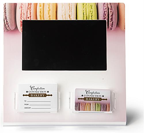 Custom acrylic card display with digital signage is a unique way to display giftcards