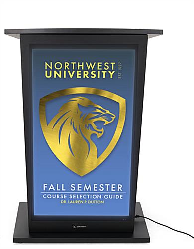Digital podium with HD picture resolution