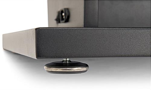 Digital podium with adjustable leveling feet