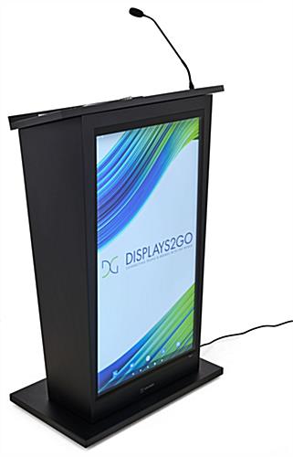 Digital podium with 43" LCD screen