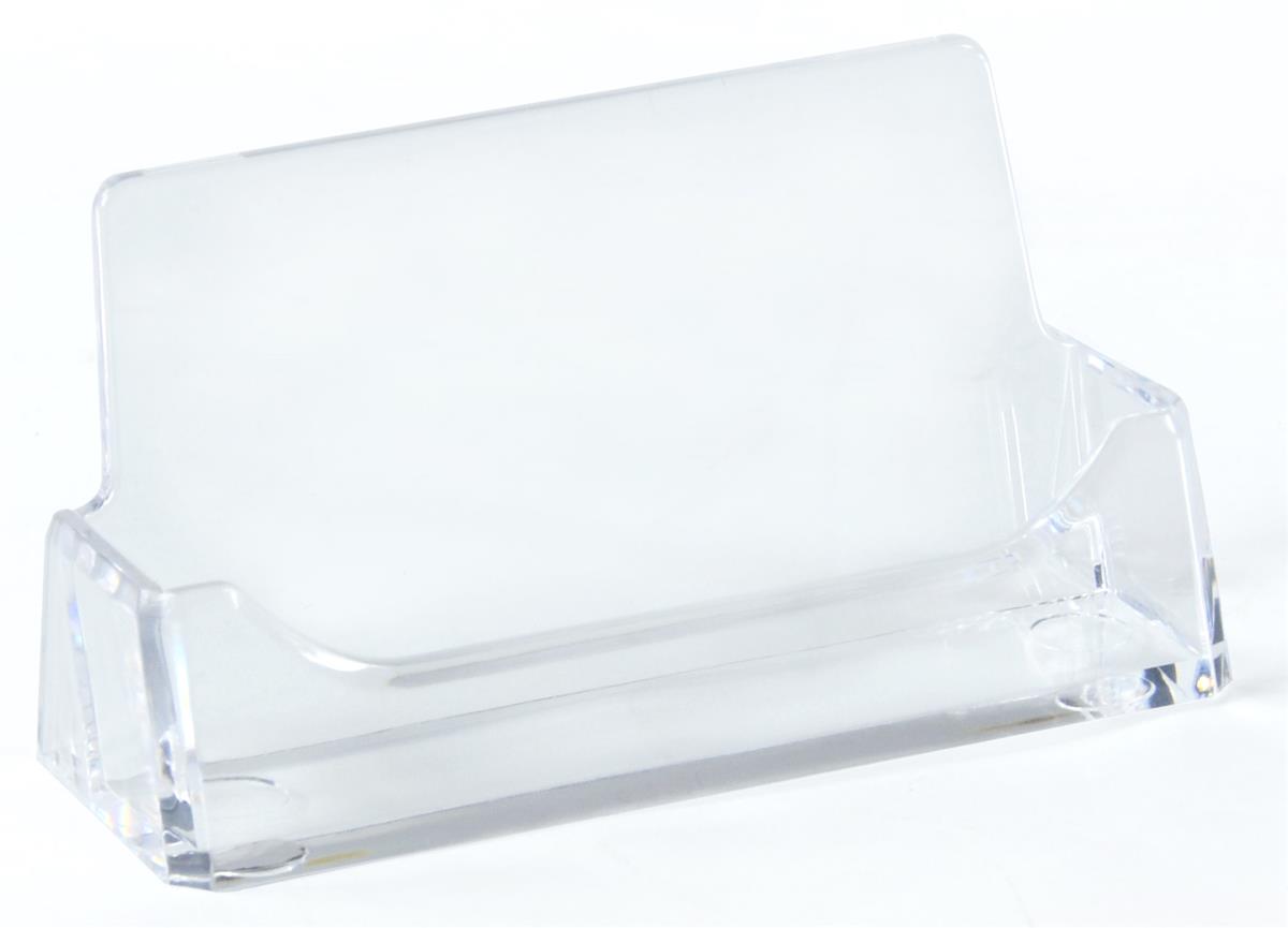 Portrait Style Clear Plastic 5 x Perspex Business Card Holders 