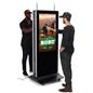 Double-Sided Digital Vertical Touchscreen Kiosk with (2) 8 Watt Speakers