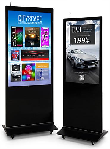 Digital Display Advertising Floor Stand with two sizes to choose from