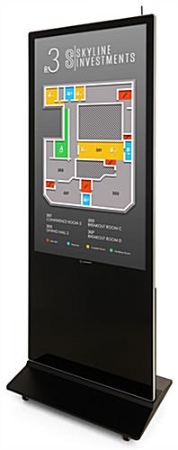 Digital display advertising floor stand with 10 millisecond response time 