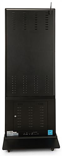 Back of 55" black digital touch screen poster