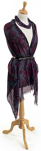 Size 8 Dress Form | Wooden Stand &amp; Removable Neck Block