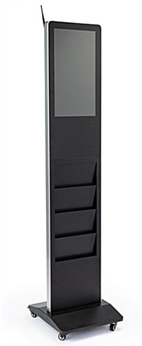 Freestanding magazine rack digital signage with 21.5" HD Screen