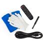 Your purchase includes power cord, antenna, remote and white gloves for handling
