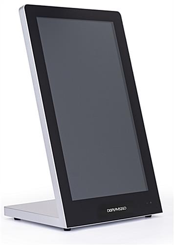 Touchscreen tabletop kiosk with 21.5 inche media screen