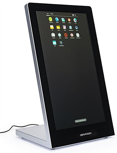 Touchscreen tabletop kiosk with high capacity memory