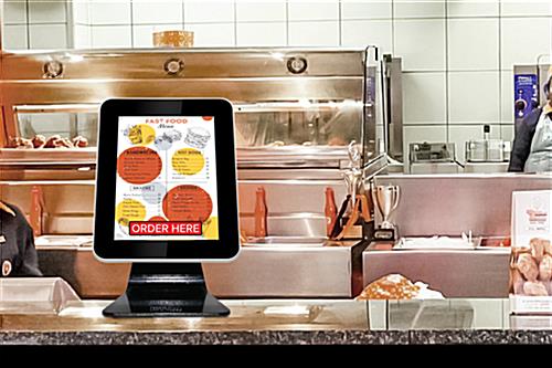 Countertop interactive touch signage with USB and HDMI ports