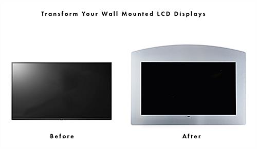 Adhesive decorative faceplate for commercial monitors and digital displays