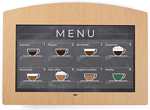 Adhesive decorative faceplate for commercial monitors with faux maple finish