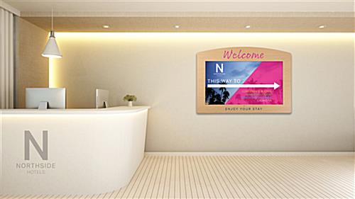 Stick-on faceplate for commercial monitors with custom printing and easy application