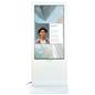 Double-sided digital vertical touchscreen kiosk with 55 inch screen size