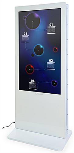 Double-sided digital vertical touchscreen kiosk with TFT LED panel type