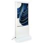 Double-sided digital vertical touchscreen kiosk with floor standing orientation