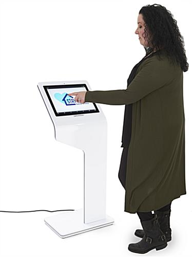 Touch screen interactive kiosk with camera and 10pt PCAP panel 