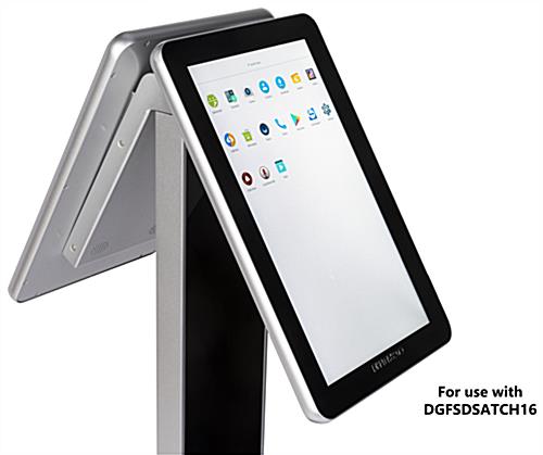 Dual content management software license for double sided touch screen kiosk with 16 inch screens