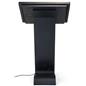Horizontal touch screen display floor stand with black powder coated finish