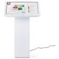 White touch screen monitor kiosk with 32 inch WLED display