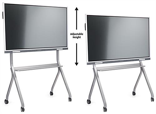 Digital whiteboard with height adjustable stand