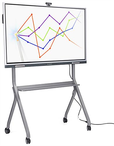 Digital whiteboard with steel base