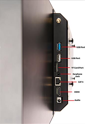 Stretched Bar LCD Display with 2 USB Ports 