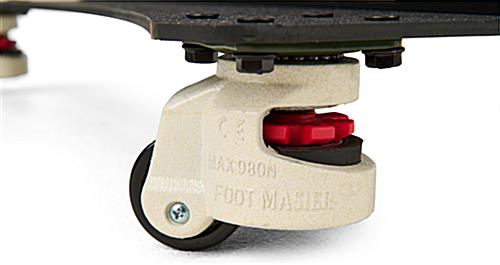 The LED Digital Poster Display comes with wheels