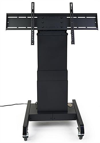 Tilting mobile flat panel stand fits 43 inch to 100 inch screens