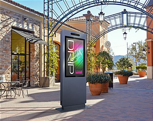 Outdoor digital kiosk with durable build