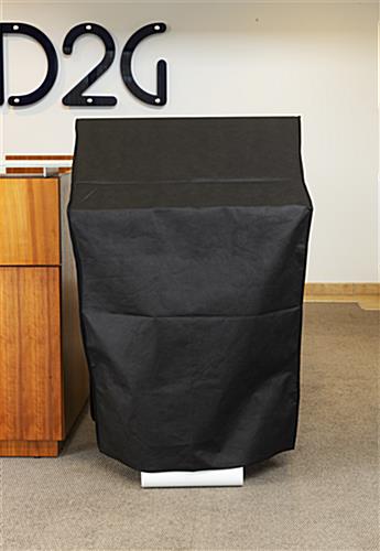 32" digital signage dust cover with flame resistant material