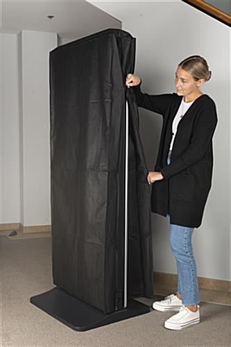 43" floor standing digital sign dust jacket with easy loading style